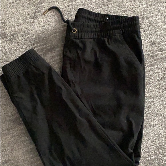 Blue notes denim elastic waist pants black - Picture 1 of 4